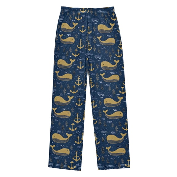 joogoo Anchor Whales Kids Pajama Pants Pj Bottoms Boy Girls Sleepwear Lounge L