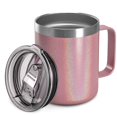thumbnail image 1 of Taza de café aislada de acero inoxidable NQ taza de viaje al vacío de doble pared con asa dorado champán, 1 of 5