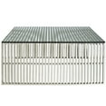 thumbnail image 3 of Modern Contemporary Living Room Metal Coffee Table Silver, 3 of 4