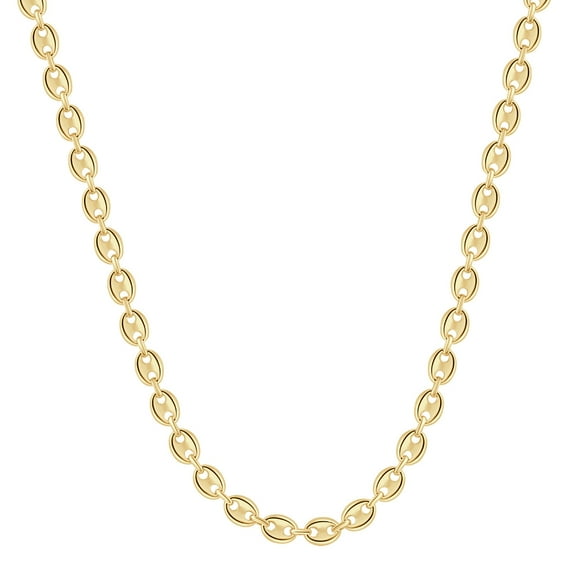 Pompeii 14k Yellow Gold Mariner Women's 24" Chain Necklace 22 Grams 7mm Thick (,)