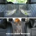 thumbnail image 2 of Baohd Dog Car Seat Cover Backseat Protector with Zip Flap Hammock Carrier Gray, 2 of 9