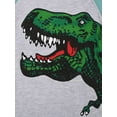 thumbnail image 5 of WIBACKER Kids & Toddler Boys Long Sleeve Top and Pants Sleepwear Cotton 2 Piece Pajama Set,Dinosaur, 5 of 9
