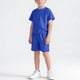 thumbnail image 5 of Conjuntos de blusas y camisas de cuello redondo y manga corta para niños, informales, con estampado de San Patricio, de color, con cuello en V y blusas y pantalones cortos con bolsillos, conjunto de p, 5 of 7