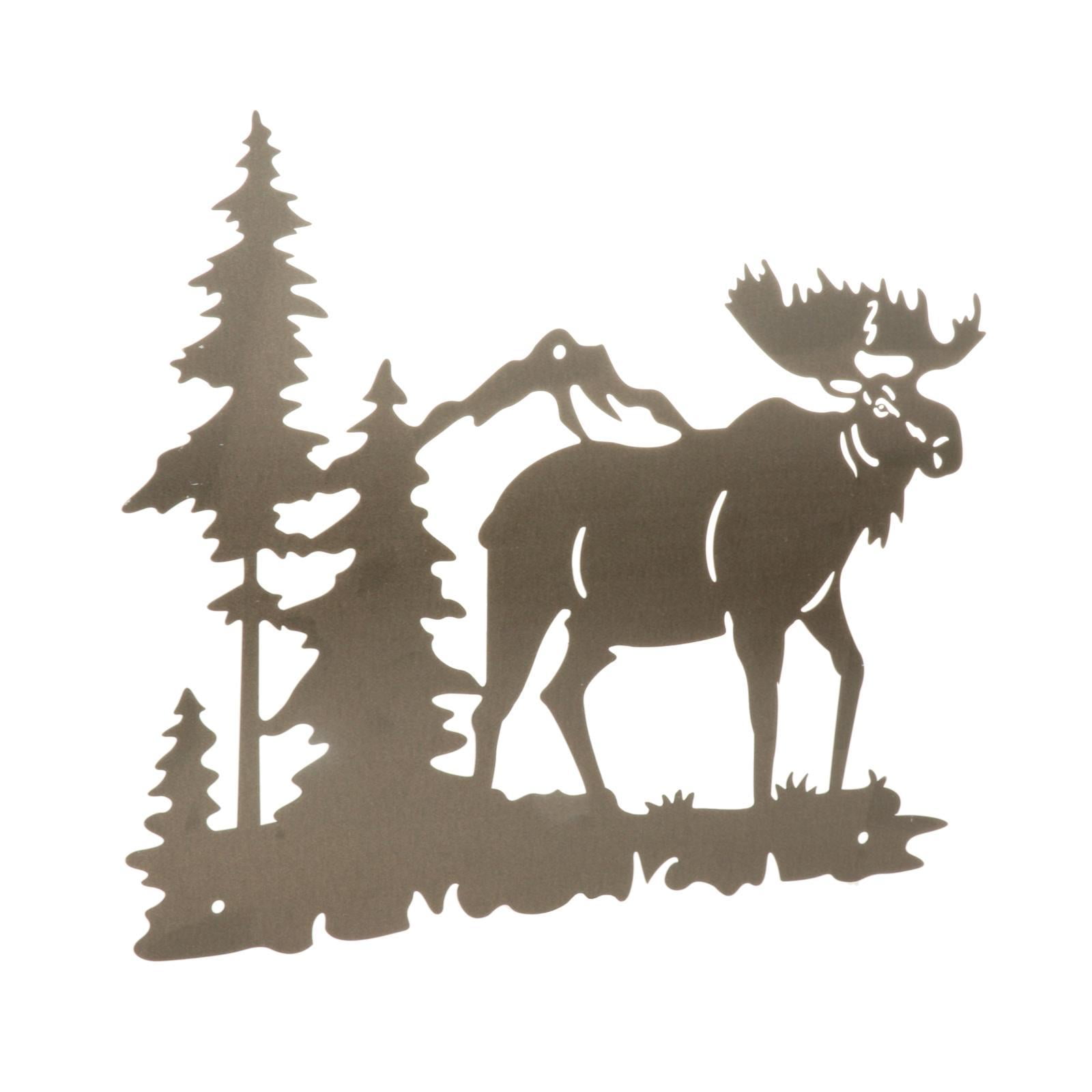 Metal Wall Animal Hanging Wall Decor Iron Rustic Wall for Living Room