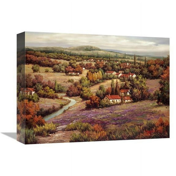 Global Gallery  Villagio Distante I Art Print - Lazzara - 12in. x 16in.