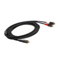 thumbnail image 4 of Dual Audio Cable Aluminum Alloy Y Adapter Connector Extension Cor for Mixer, Amplifier, Sound Card, Active Speaker, 4 of 7