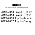 thumbnail image 2 of CMX Front Rear Disc Brake Rotors Kit for Car Toyota Camry Lexus ES350 Avalon ES300h K8-101458, 2 of 8