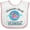 White and Pink, variant on Inktastic Clearwater Beach Florida Trip Girls Baby Bib