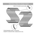 thumbnail image 4 of S Hooks for Hanging, Stainless Steel S Shaped S Hooks,Heavy Duty S Hooks Hanging Hooks for Hanging Plants, Clothes, Pot, Pan, Cups(Silver,6 Pack), 4 of 8