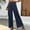 Dark Blue, variant on Babysbule Womens Wide Leg Pants Women's Workout Dancing Party Trousers Casual Loose High Waist Solid Color Pants