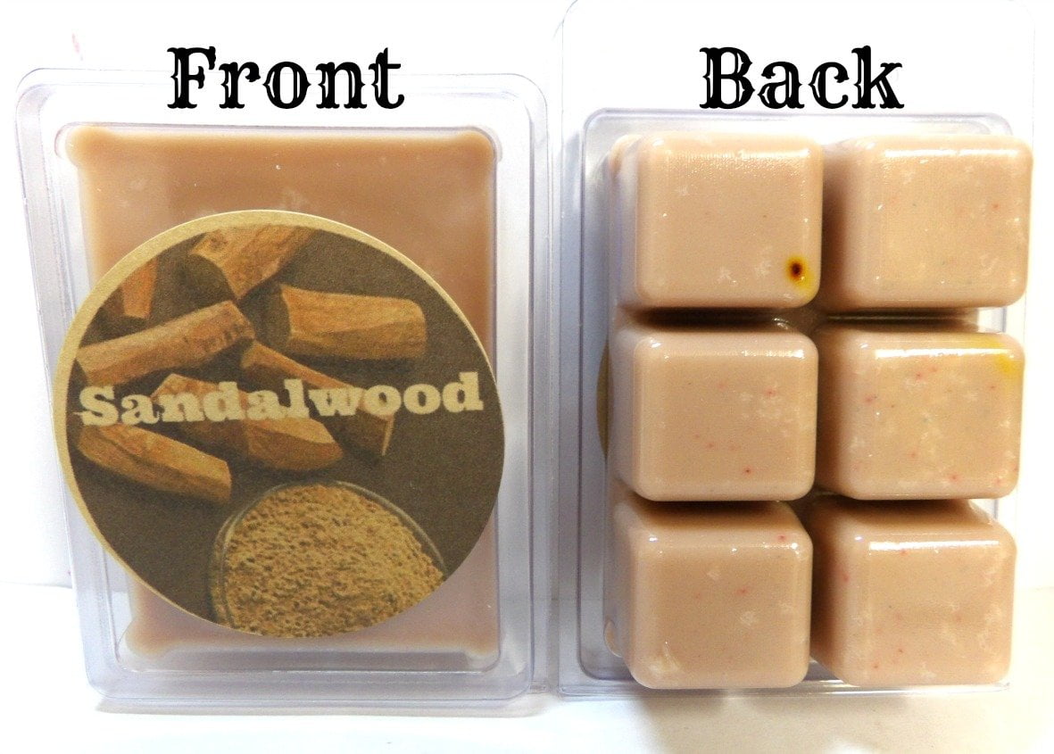 TWO PACKS of Sandalwood  3.4 Ounce Pack of Soy Wax Tarts / Melts