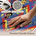 thumbnail image 6 of ODIKA Music Note Cd Guitar Motifs Piano Keyboard Border Disc Shape for Home Office, Gaming Room, Under Desk, Non-Slip Chair-Friendly, 6 of 7