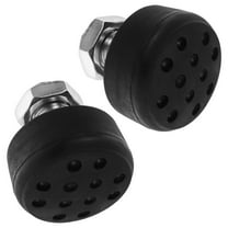 LOLIPPYY 2-Pack Black Aluminum Gumball Toe Stops for Speed Control, Perfect for Experienced Roller Skaters