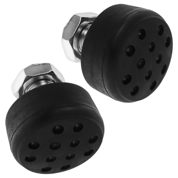 LOLIPPYY 2-Pack Black Aluminum Gumball Toe Stops for Speed Control, Perfect for Experienced Roller Skaters