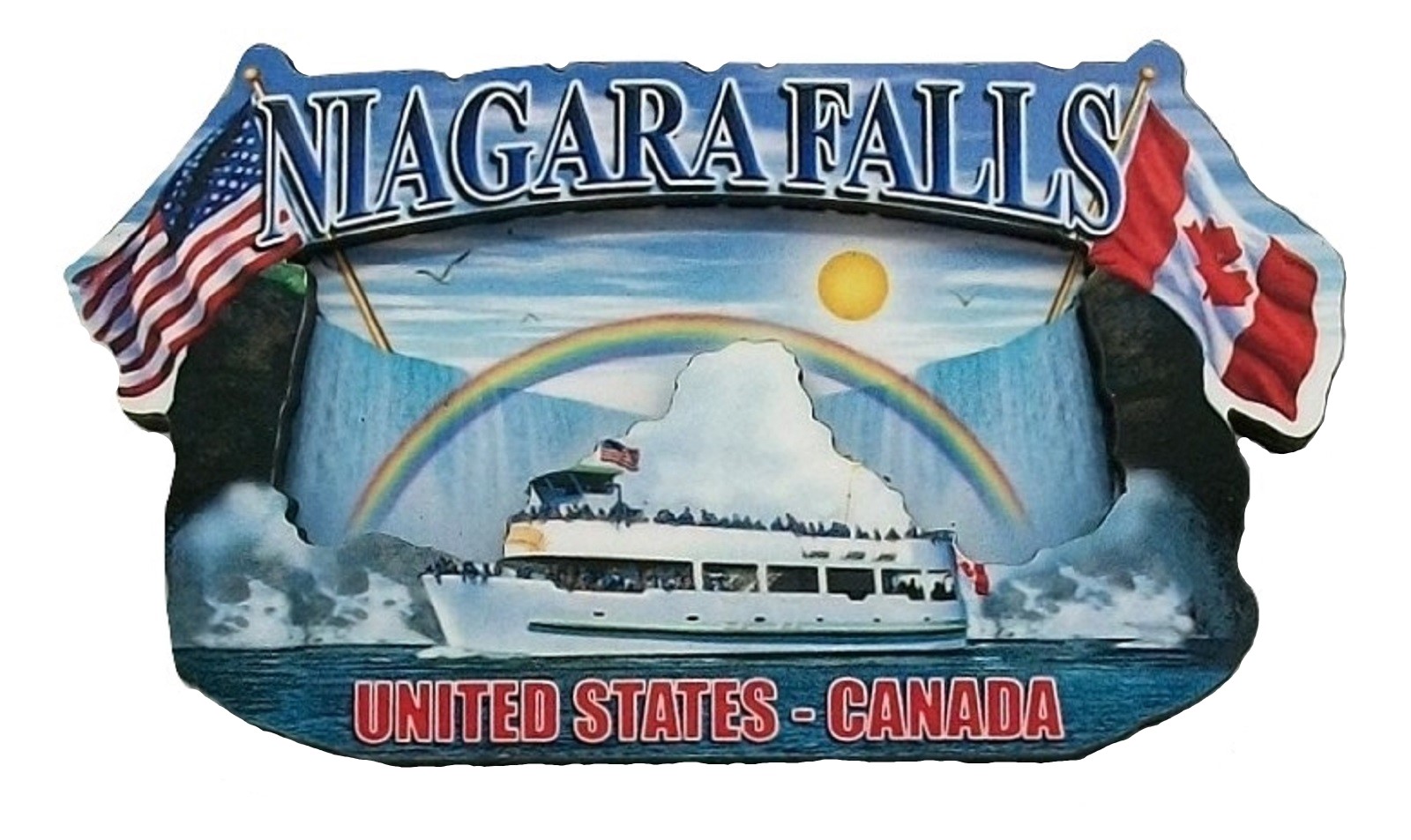 Niagara Falls 3D Souvenir Fridge Magnet - 6.5x4.7cm Polyresin Decoration, Travel Memory Gift