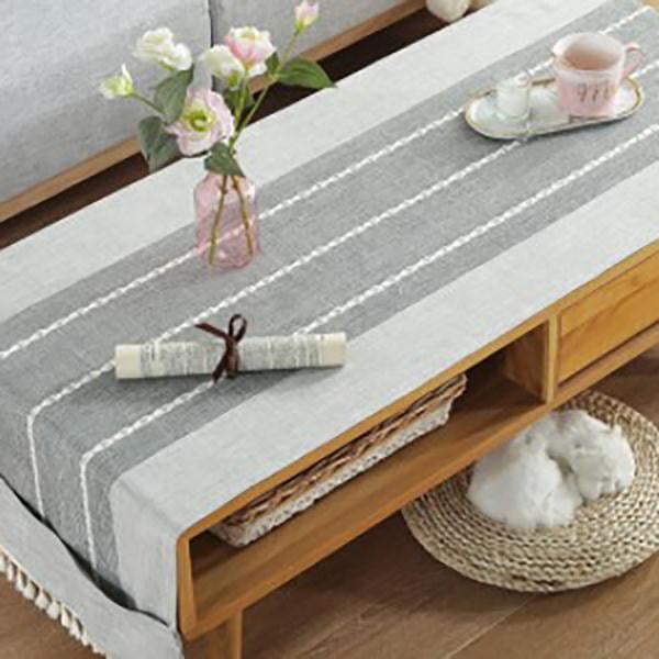 Rectangular Tablecloth Fabric Cotton Linen Wrinkle Free Washable Reusable Table Cloths for Kitchen Dinning Tabletop Decoration