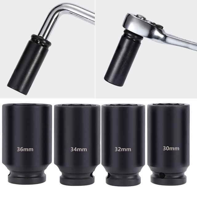Vaso De Llave Neumática, Vaso De Impacto Práctico Y Duradero De Acero Al Cromo Molibdeno, Estable Para Instalación Fabricación De Automóviles