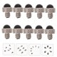 thumbnail image 4 of unbranded 10Ud Protectores De Metal Para De Peluquería Silenciadores Prácticos Plata, 4 of 7