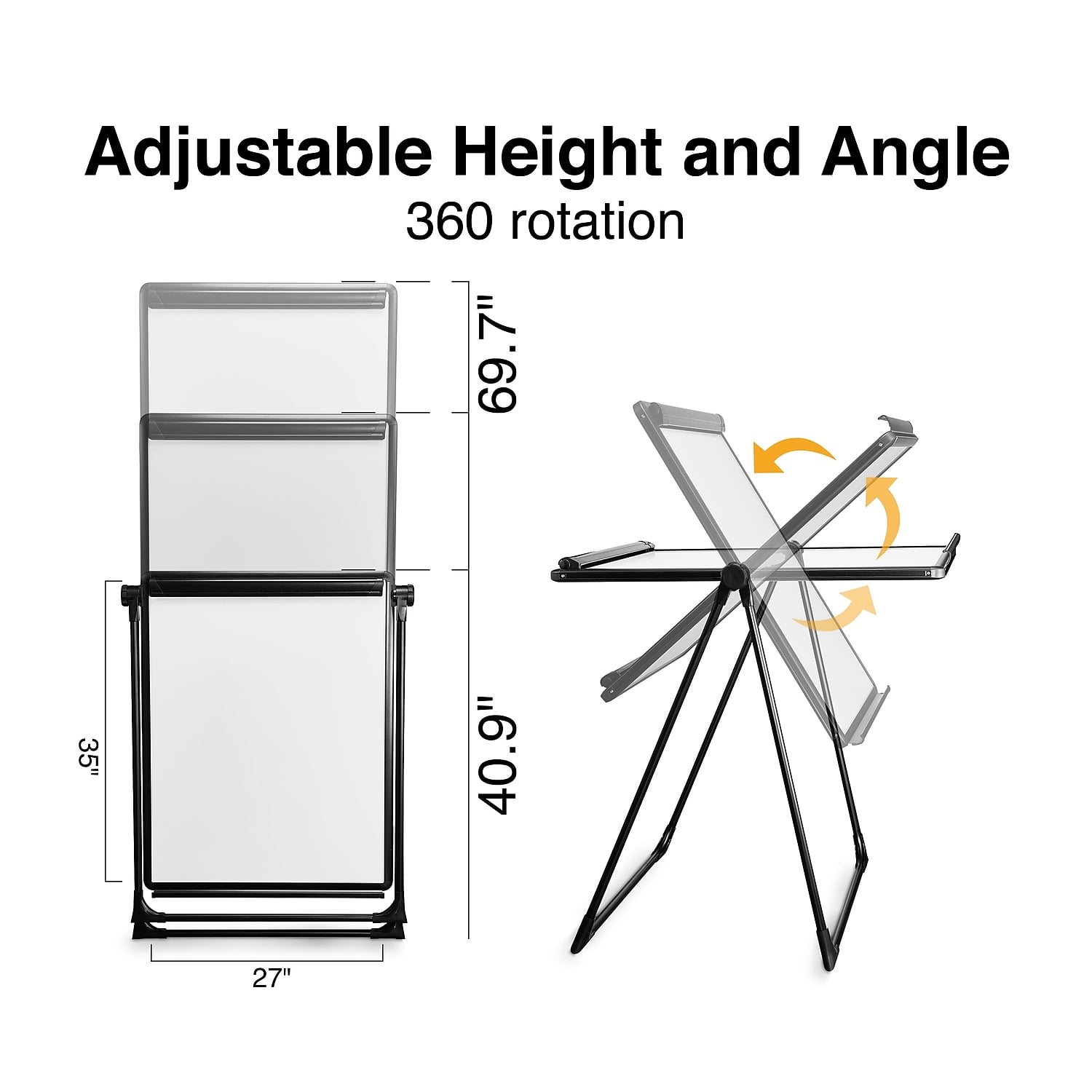 Staples Flip Chart Easel Black Steel 2/Pack 61293-CCVS