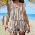 thumbnail image 3 of BiZtdJrK Prime Sales Today Clearance, Womens Swim Romper Built in Bra Full Coverage One Piece Swimsuits with Shorts 2025 Fashion Stripe Bathing Suit Beach Outfits Pink XXXL, 3 of 7