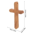 thumbnail image 2 of Toyvian Holding Crosses Wooden Cross Khaki 1Set Church Decor, 2 of 7