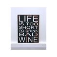 thumbnail image 1 of Life and Wine Wooden Sign Wall Decor, 1 of 1