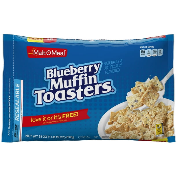 Maltomeal Cereal, Blueberry Toasters, 30 Oz Bag