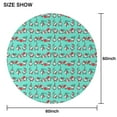 thumbnail image 6 of Turquoise Christmas Gnome Pattern Round Tablecloth 60"x60",Wrinkle Wipeable Table Cloth for Kitchen Dining Room Picnic Patio Party, 6 of 6