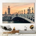 thumbnail image 2 of Paris Landscape Wall Art, View Printed Canvas, Landscape Poster, Alexandre III Bridge, Paris Travel Canvas Art, Sunset In Paris Canvas Art, Canvas Wall Decor - 3P-Gallery Wrapped, 2 of 9