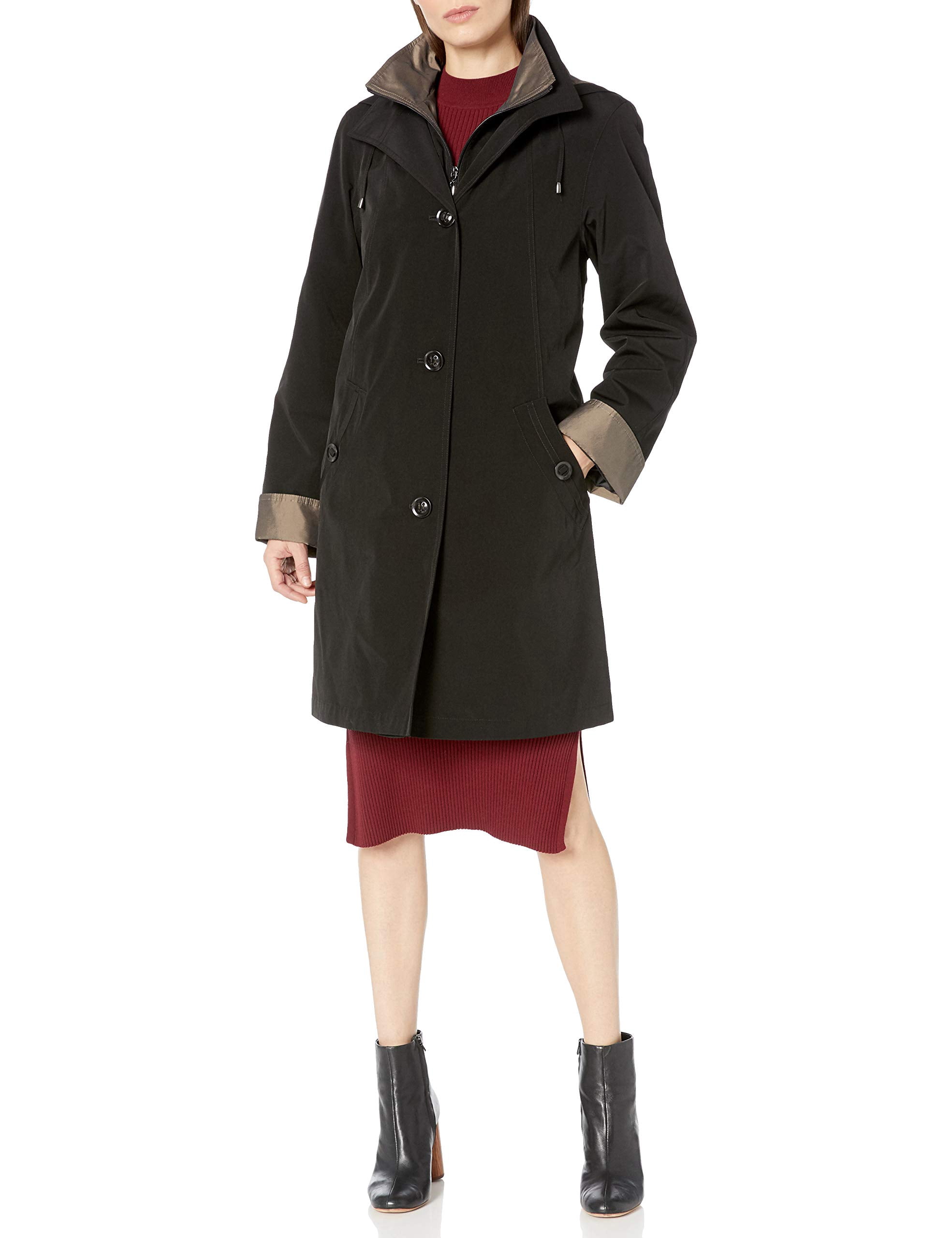 Gallery Womens Coat A-Line Raincoat 