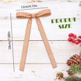 thumbnail image 3 of Clearance Sale | Plaid Pre-Tied Bows Check Ribbon Bows Ornaments Farmhouse Style Decorative Bows for Christmas Tree Wreath Holiday Craft, 3 of 5