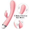thumbnail image 4 of Centerel Powerful Rabbit Vibrator for G Spot Vaginal Stimulation with 12 Vibration, Waterproof Adult Sex Toys for Women and Couples ,Pink, 4 of 9