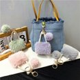 thumbnail image 3 of Mini llavero de estilo minimalista con forma de bolso, bonito colgante de perla de peluche para coche, regalo colgante, 3 of 6