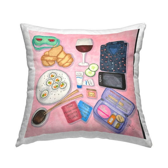 Stupell Industries Girls Night In Decorative Printed Throw Pillow Design by Ale Saiz Studio
