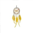 thumbnail image 3 of COM1950s Yellow Dream Catchers Tree of Life Boho Dreamcatcher for Bedroom Adult with Feathers and Crystal Wall Hanging Decor for Home Festival Blessing Gifts 16" Length (Boho Wall Decor15.75X2.76In), 3 of 8