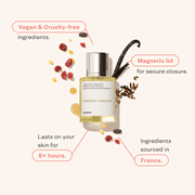Dossier Powdery Tobacco Eau De Parfum, Inspired By Tom Fords Tobacco Vanille, Unisex Perfume, 1.7 oz