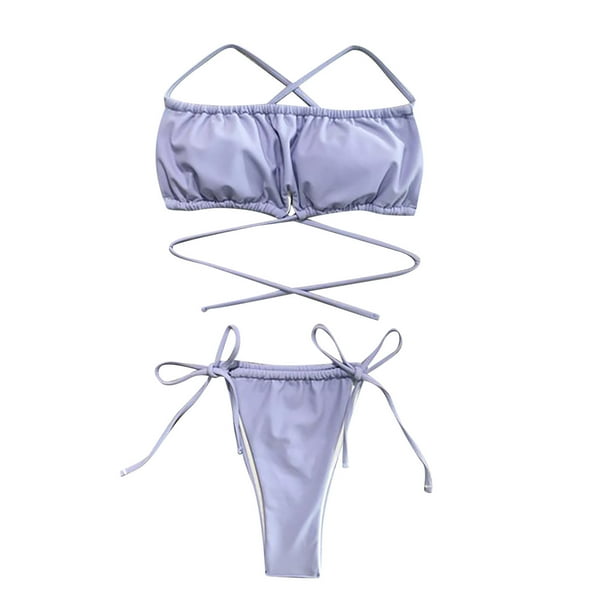 Traje de baño dividido con estilo para mujer Bikini cómodo con estampado de cintura OAVQHLG3B Store lin121212