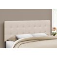 thumbnail image 1 of Monarch Specialties Bed, Headboard Only, Queen Size, Bedroom, Upholstered, Linen Look, Beige, Transitional, 1 of 3