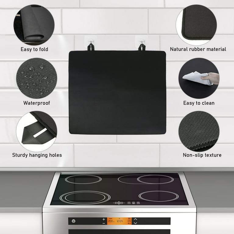 Glass Top Stove Cover Thick Natural Rubber with Anti-Slip Coating