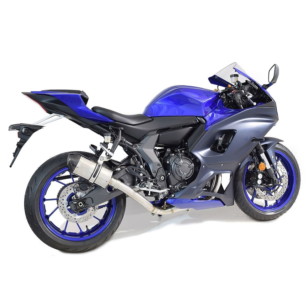 GFYSHIP For Yamaha R7 2021 2022 2023 YZF R7 YZF-R7 YZFR7 Motorcycle Exhaust Pipe Muffler With Middle Link Pipe System