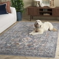 thumbnail image 3 of SAFAVIEH Heirloom Emely Oriental Polyester Area Rug, Blue/Grey, 8' x 10', 3 of 8