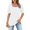 White, variant on Vedolay Blouses for Women 2023 Shirts Short Sleeve Casual Square Neck Tops,Purple M