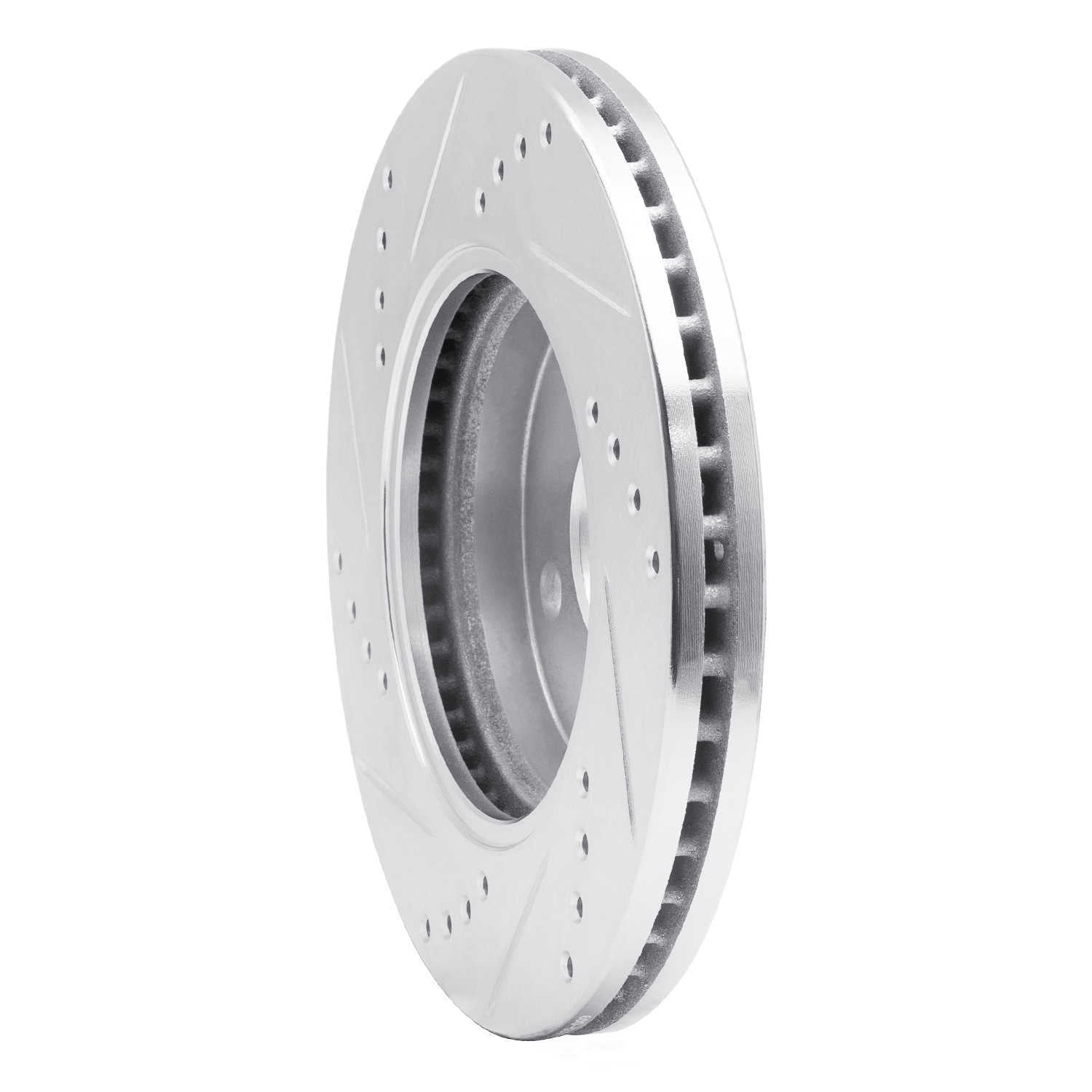 Dynamic Friction Company 631-53002R DFC Brake Rotor - Drilled And Slotted - Silver