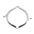 thumbnail image 3 of 15 Metal Frames Snap Clasp Arch Pattern Coin Style Purse Silver, 3 of 7
