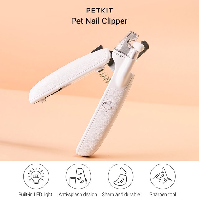 Petkit Pet Cat Dog Safety Nail Clippers With Led Clipping The Nail Blood Vessels Grooming Cutter Trimmer For Pet
