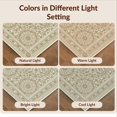 thumbnail image 7 of Design&I 6'x9' Washable Area Rug Snag-Free Boho Quartered Table Motif Symmetrical Interlocking Mediterranean for Dining Room, Under Office, 7 of 7