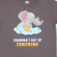 thumbnail image 4 of Inktastic Grandma's Ray of Sunshine Cute Elephants Rainclouds and Sun Boys or Girls Toddler T-Shirt, 4 of 5