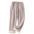 thumbnail image 6 of Kaemgyyd Fleece Pajama Pants for Women Plush Fuzzy Adjustable Waist Sleepwear Cozy Soft Pj Trousers Loungewear, 6 of 6