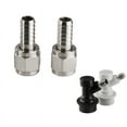 thumbnail image 2 of BE-TOOL 1/2/4 Pcs Adapter Solid Brass Quick and Easy for Connecting 8mm Outer Diameter Silver, 2 of 5