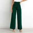 thumbnail image 5 of FLMEI Women Leg Pants Dress Pants Bow High Waist Pants Tall, Petite, Regular for Office Business Casual S-XXL, 5 of 8